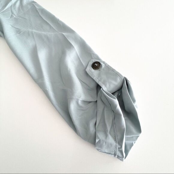 H&M // Divided // Dusty Green long lightweight coat // Size M // Never worn - Picture 6 of 7